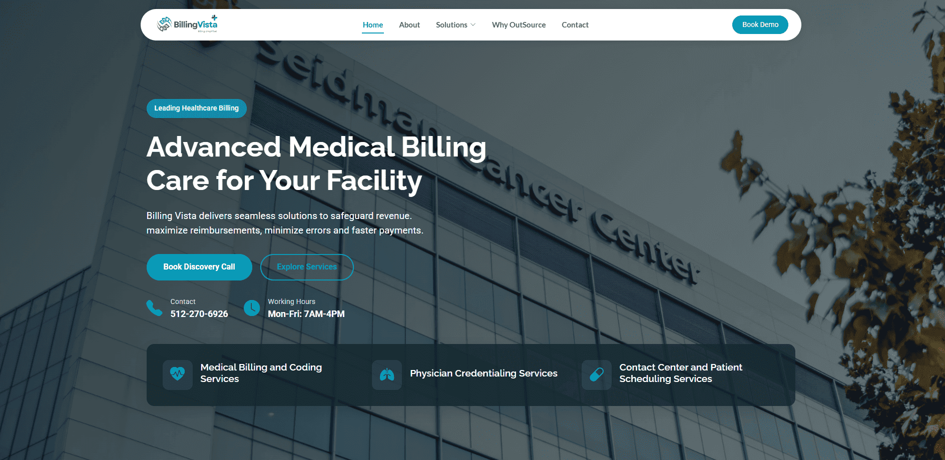 BillingVista - Billing Solutions - WEBSITES, BRANDING project case study