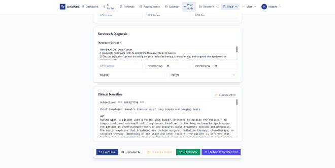 LinkWell — HIPAA-Compliant AI Scribe & Closed-Loop Physician Referral System — HEALTHCARE, AI, WEB APPS, SAAS project case study