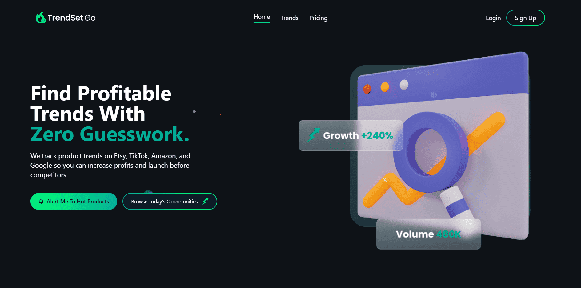 TrendSetGo - AI Trends Analyzer - WEB APPS, SAAS, AI project case study